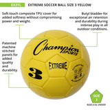 EXTREME SOCCER BALL, SIZE 3 BLACK