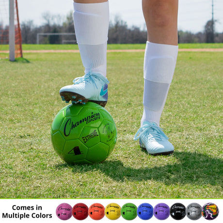 EXTREME SOCCER BALL, SIZE 4 BLACK