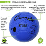 EXTREME SOCCER BALL, SIZE 4 BLACK