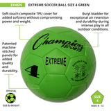 EXTREME SOCCER BALL, SIZE 4 BLACK