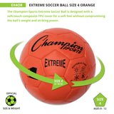 EXTREME SOCCER BALL, SIZE 4 BLACK