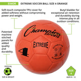 EXTREME SOCCER BALL, SIZE 4 BLACK