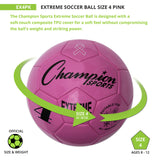 EXTREME SOCCER BALL, SIZE 4 BLACK