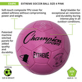 EXTREME SOCCER BALL, SIZE 4 BLACK