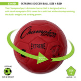 EXTREME SOCCER BALL, SIZE 4 BLACK