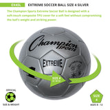 EXTREME SOCCER BALL, SIZE 4 BLACK