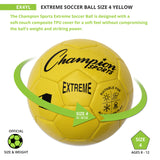EXTREME SOCCER BALL, SIZE 4 BLACK