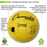 EXTREME SOCCER BALL, SIZE 4 BLACK