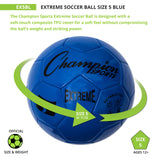 EXTREME SOCCER BALL, SIZE 5 BLACK