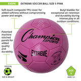 EXTREME SOCCER BALL, SIZE 5 BLACK
