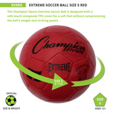 EXTREME SOCCER BALL, SIZE 5 BLACK