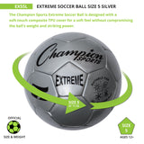 EXTREME SOCCER BALL, SIZE 5 BLACK