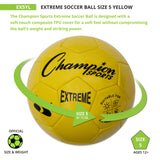 EXTREME SOCCER BALL, SIZE 5 BLACK