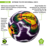 EXTREME SOCCER BALL, SIZE 5 BLACK
