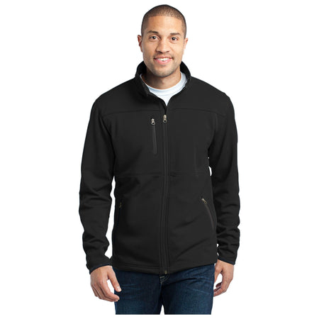 Port Authority ® Pique Fleece Jacket. F222 - Port Authority F222 Outerwear Port Authority Black XS