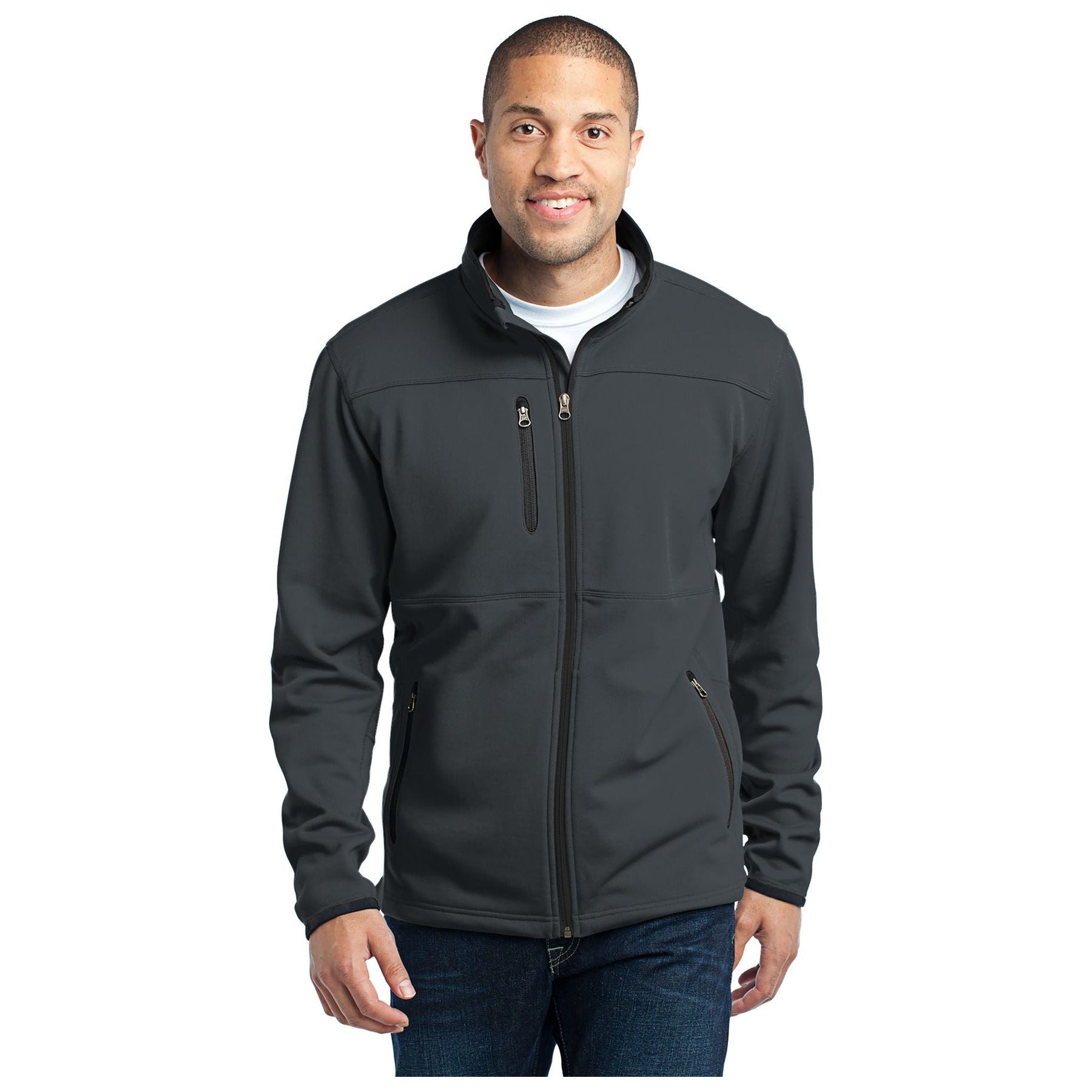 Port Authority ® Pique Fleece Jacket. F222 - Port Authority F222 Outerwear Port Authority Graphite XS