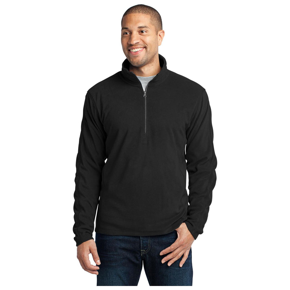 Port Authority ® Microfleece 1/2-Zip Pullover. F224 - Port Authority F224 Outerwear Port Authority Black XS