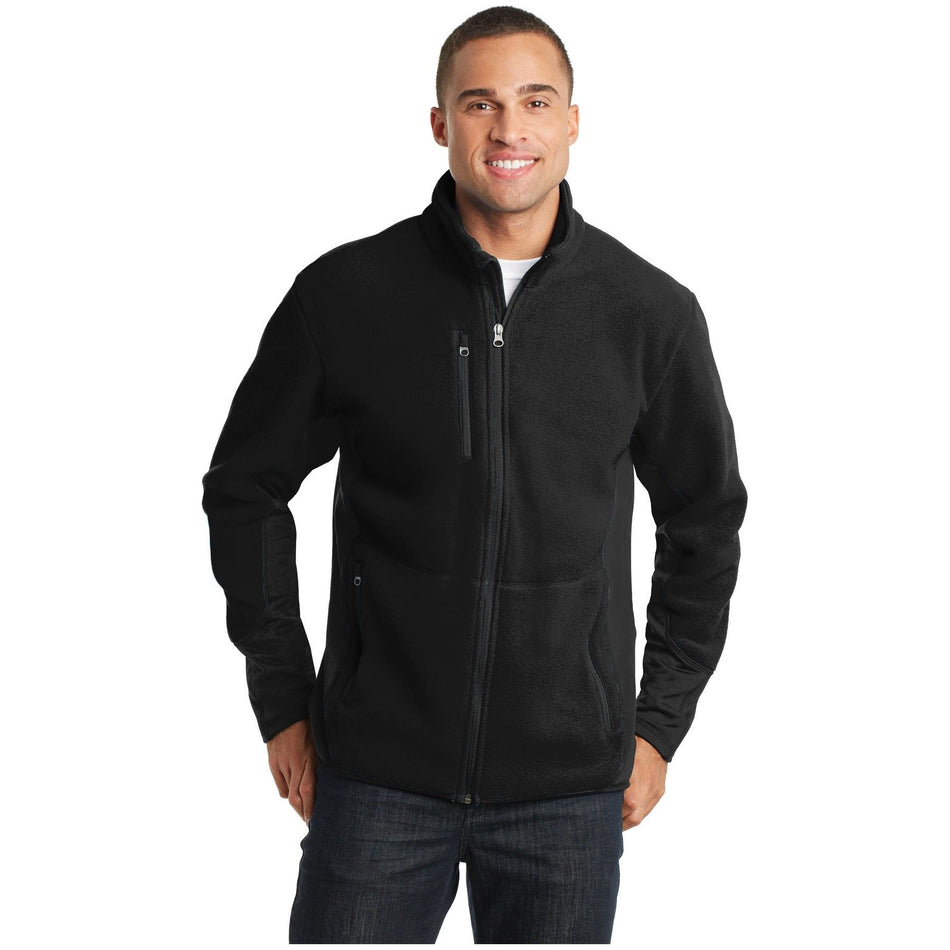 Port Authority ® R-Tek ® Pro Fleece Full-Zip Jacket. F227 - Port Authority F227 Outerwear Port Authority Black/ Black XS