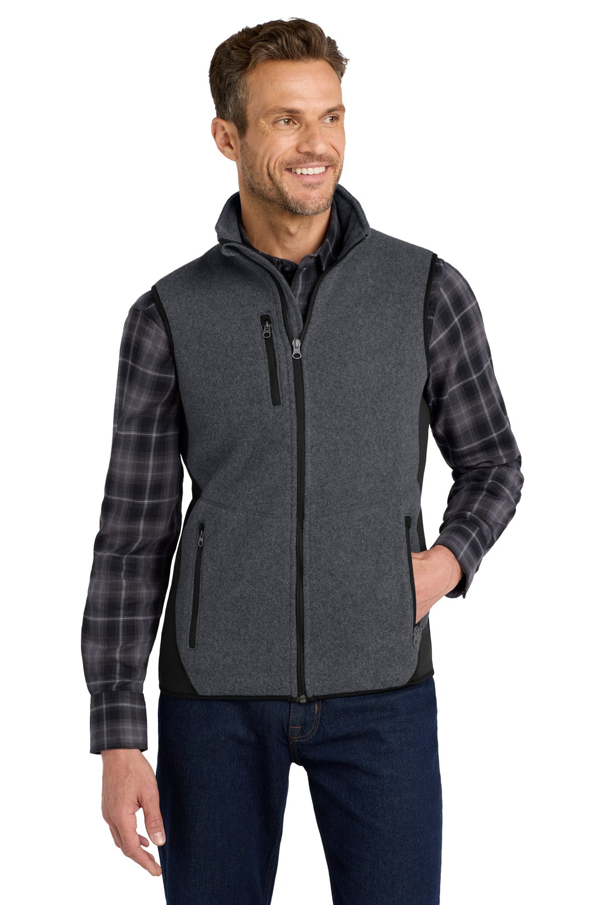 Port Authority F228 R-Tek Pro Fleece Full-Zip Vest