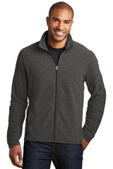Port Authority F235 Heather Microfleece Full-Zip Jacket | Wholesale