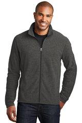 Port Authority ®  Heather Microfleece Full-Zip Jacket. F235 - Port Authority F235