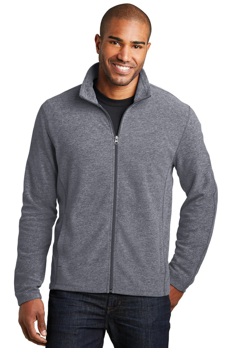 Port Authority F235 Heather Microfleece Full-Zip Jacket | Wholesale