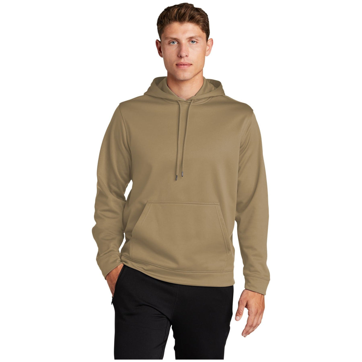 Sport-Tek ® Sport-Wick ® Fleece Hooded Pullover. F244 - Coyote Brown - Sport-Tek F244 Activewear Sport-Tek Coyote Brown XS