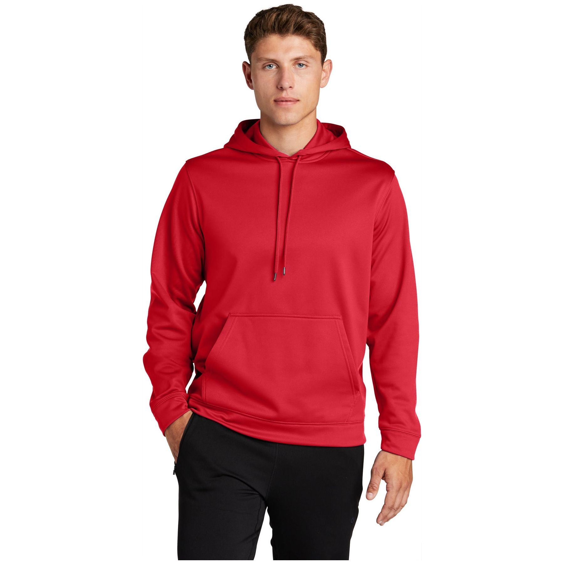 Sport-Tek ® Sport-Wick ® Fleece Hooded Pullover. F244 - Deep Red - Sport-Tek F244 Activewear Sport-Tek Deep Red XS