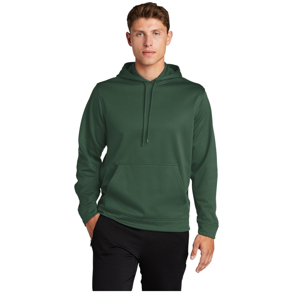 Sport-Tek ® Sport-Wick ® Fleece Hooded Pullover. F244 - Forest Green - Sport-Tek F244 Activewear Sport-Tek Forest Green XS