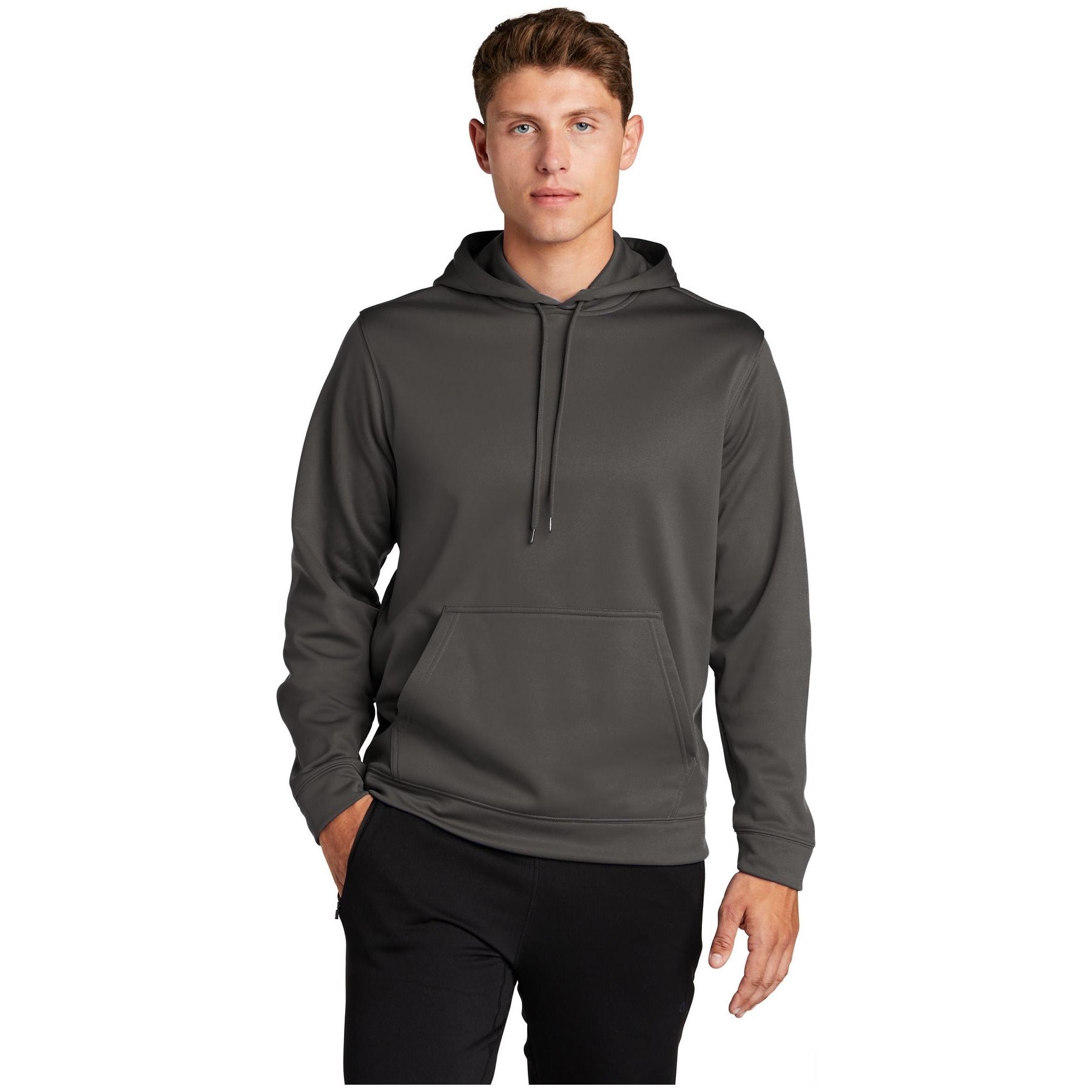 Sport-Tek ® Sport-Wick ® Fleece Hooded Pullover. F244 - Iron Grey - Sport-Tek F244 Activewear Sport-Tek Iron Grey XS