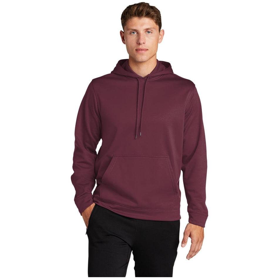 Sport-Tek ® Sport-Wick ® Fleece Hooded Pullover. F244 - Maroon - Sport-Tek F244 Activewear Sport-Tek Maroon XS