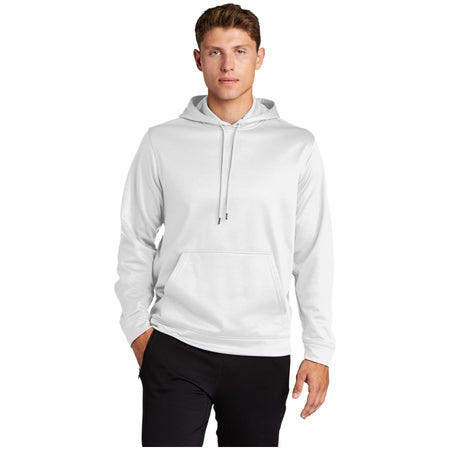 Sport-Tek ® Sport-Wick ® Fleece Hooded Pullover. F244 - White - Sport-Tek F244 Activewear Sport-Tek White XS