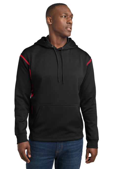Sport-Tek F246 Tech Fleece Colorblock Hooded Sweatshirt