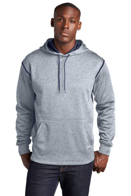 Sport-Tek F246 Tech Fleece Colorblock Hooded Sweatshirt