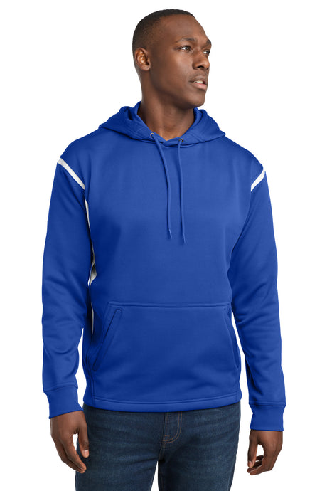 Sport-Tek F246 Tech Fleece Colorblock Hooded Sweatshirt