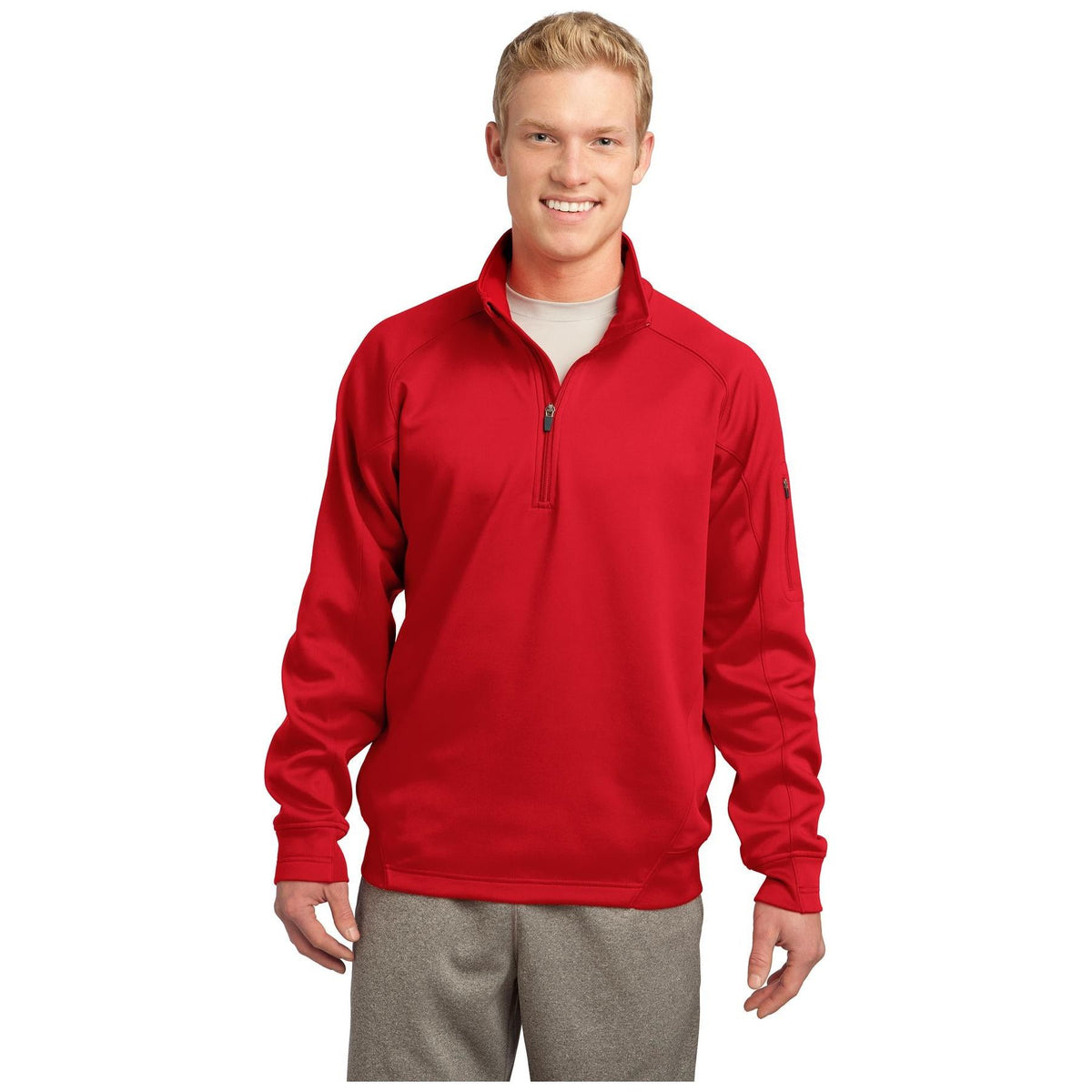 Sport-Tek ® Tech Fleece 1/4-Zip Pullover. F247 - Sport-Tek F247 Activewear Sport-Tek True Red XS