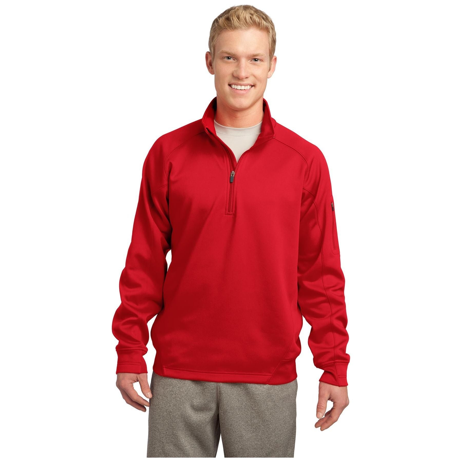 Sport-Tek ® Tech Fleece 1/4-Zip Pullover. F247 - Sport-Tek F247 Activewear Sport-Tek True Red XS