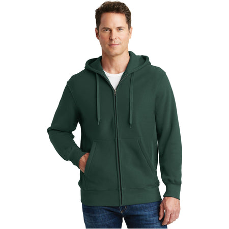 Sport-Tek ® Super Heavyweight Full-Zip Hooded Sweatshirt. F282 - Sport-Tek F282 Sweatshirts/Fleece Sport-Tek Dark Green XS