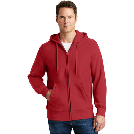 Sport-Tek ® Super Heavyweight Full-Zip Hooded Sweatshirt. F282 - Sport-Tek F282 Sweatshirts/Fleece Sport-Tek Red XS