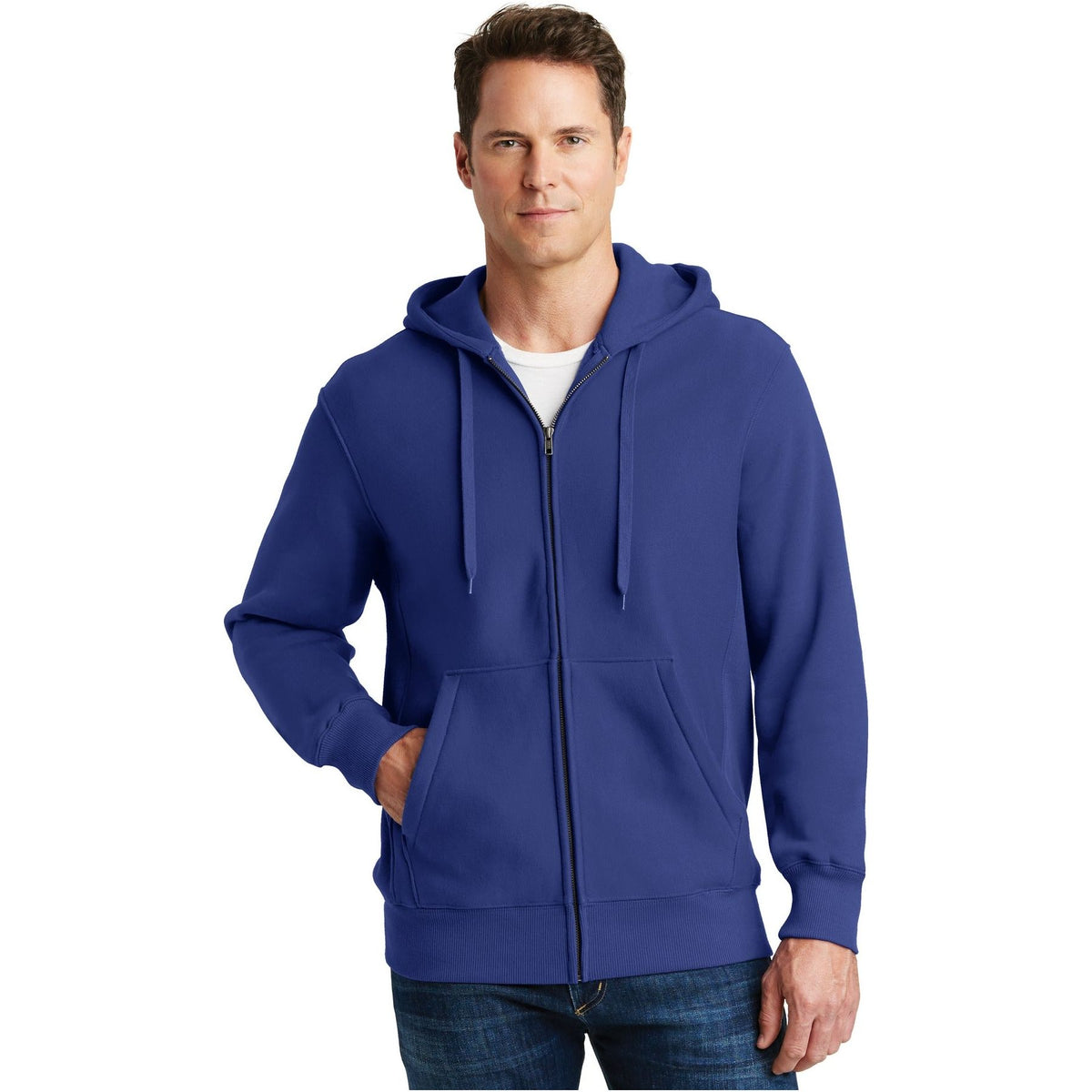 Sport-Tek ® Super Heavyweight Full-Zip Hooded Sweatshirt. F282 - Sport-Tek F282 Sweatshirts/Fleece Sport-Tek Royal XS