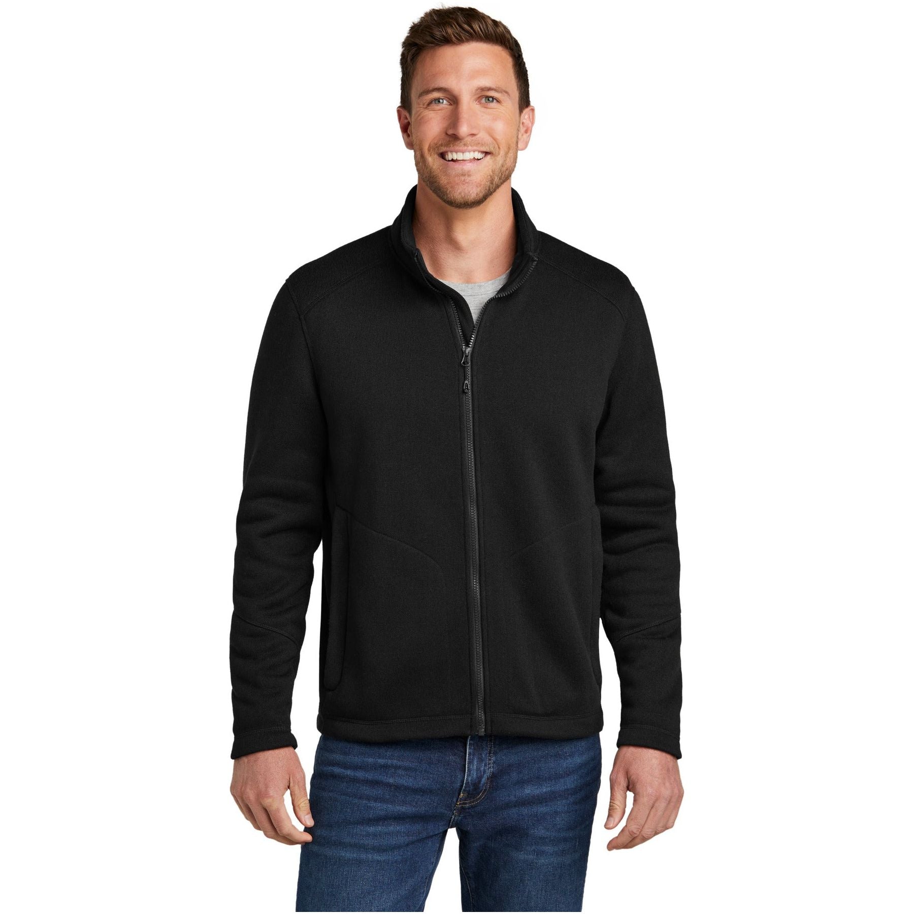 Port Authority ® Arc Sweater Fleece Jacket F428 - Port Authority F428 Outerwear Port Authority