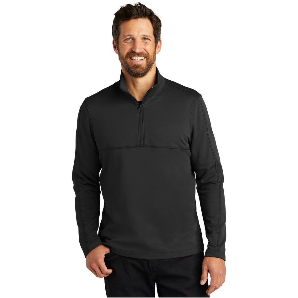 Port Authority ® Smooth Fleece 1/4-Zip F804 - Port Authority F804 Outerwear Port Authority Deep Black XS