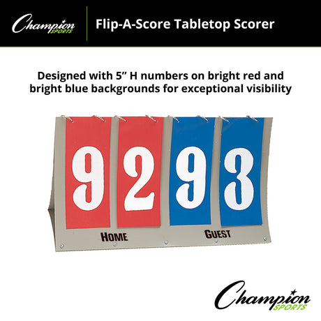 Champion Sports FLIP-A-SCORE TABELTOP SCORER