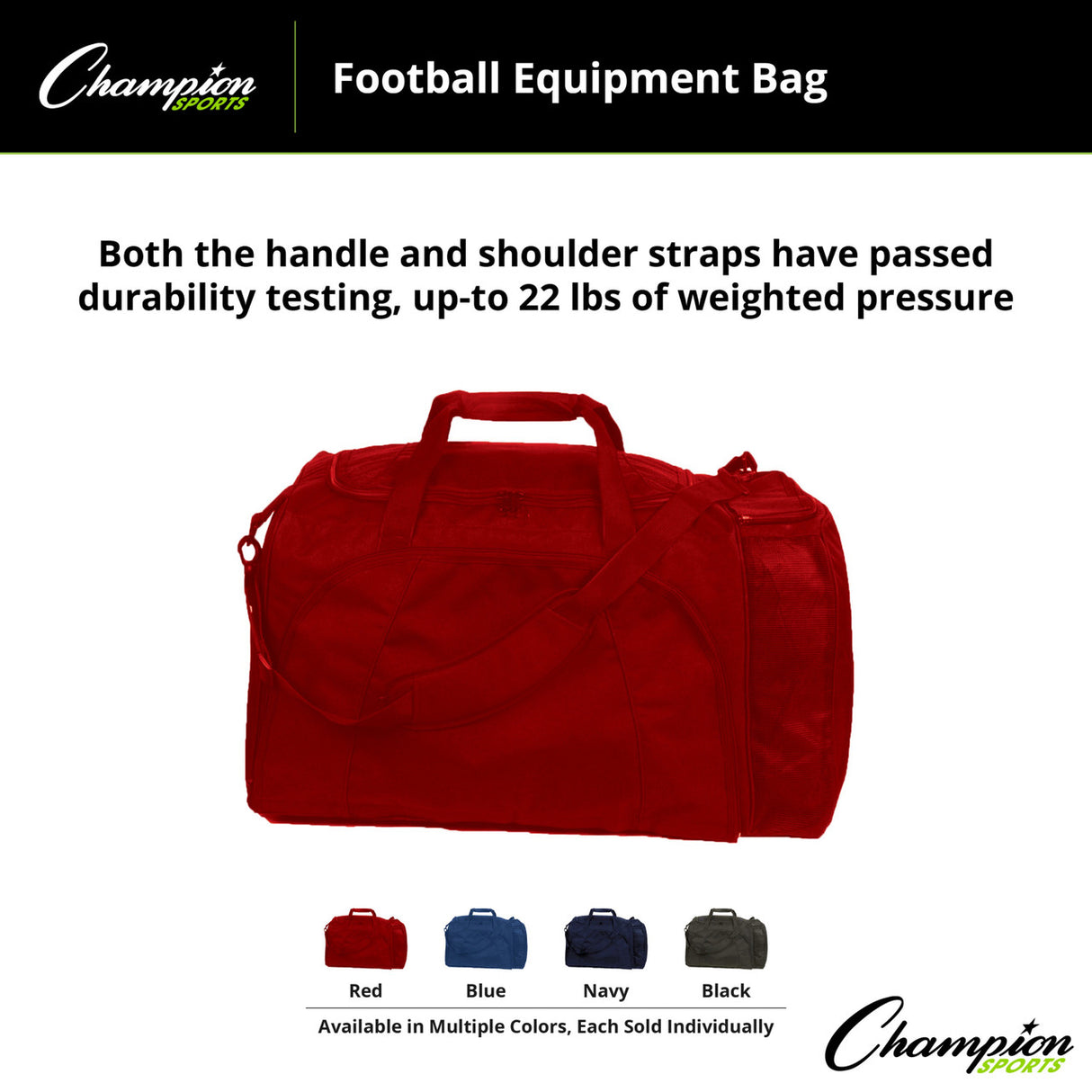 FOOTBALL EQUIPMENT BAG BLACK