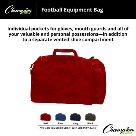 FOOTBALL EQUIPMENT BAG BLACK