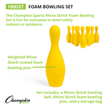 Champion Sports FOAM BOWLING SET