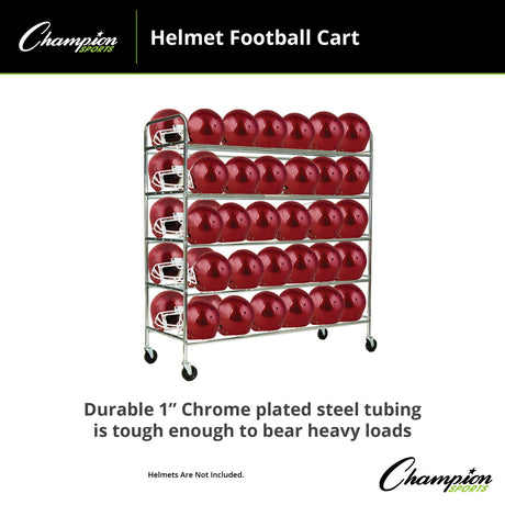 Champion Sports 60 HELMET FOOTBALL CART