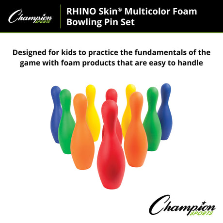 FOAM BOWLING PIN SET YELLOW