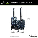 Champion Sports SHOULDER PAD RACK TWO STACKS