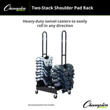 Champion Sports SHOULDER PAD RACK TWO STACKS
